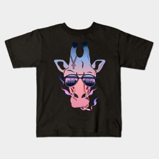 Pink Giraffe Kids T-Shirt